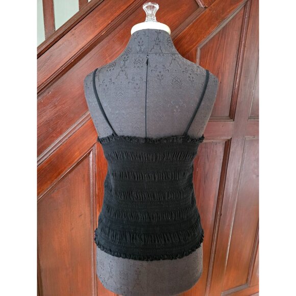 H&M Womens Smocked Tube Top Size L Black - Picture 3 of 4